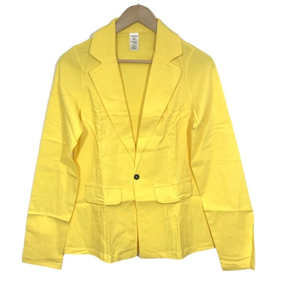 Mixify by Weissman Stretch Suit Blazer Canary Yellow New - Picture 1 of 7